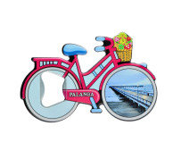 Palanga bicycle shaped magnet bottle opener